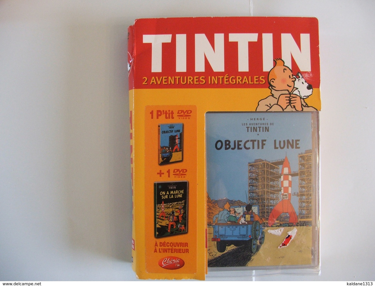 TINTIN Coffret 2 Aventures Intégrales 1 P'tit Dvd Objectif Lune + 1 Dvd On A Marché Sur La Lune Jamais Ouvert - Cartoons