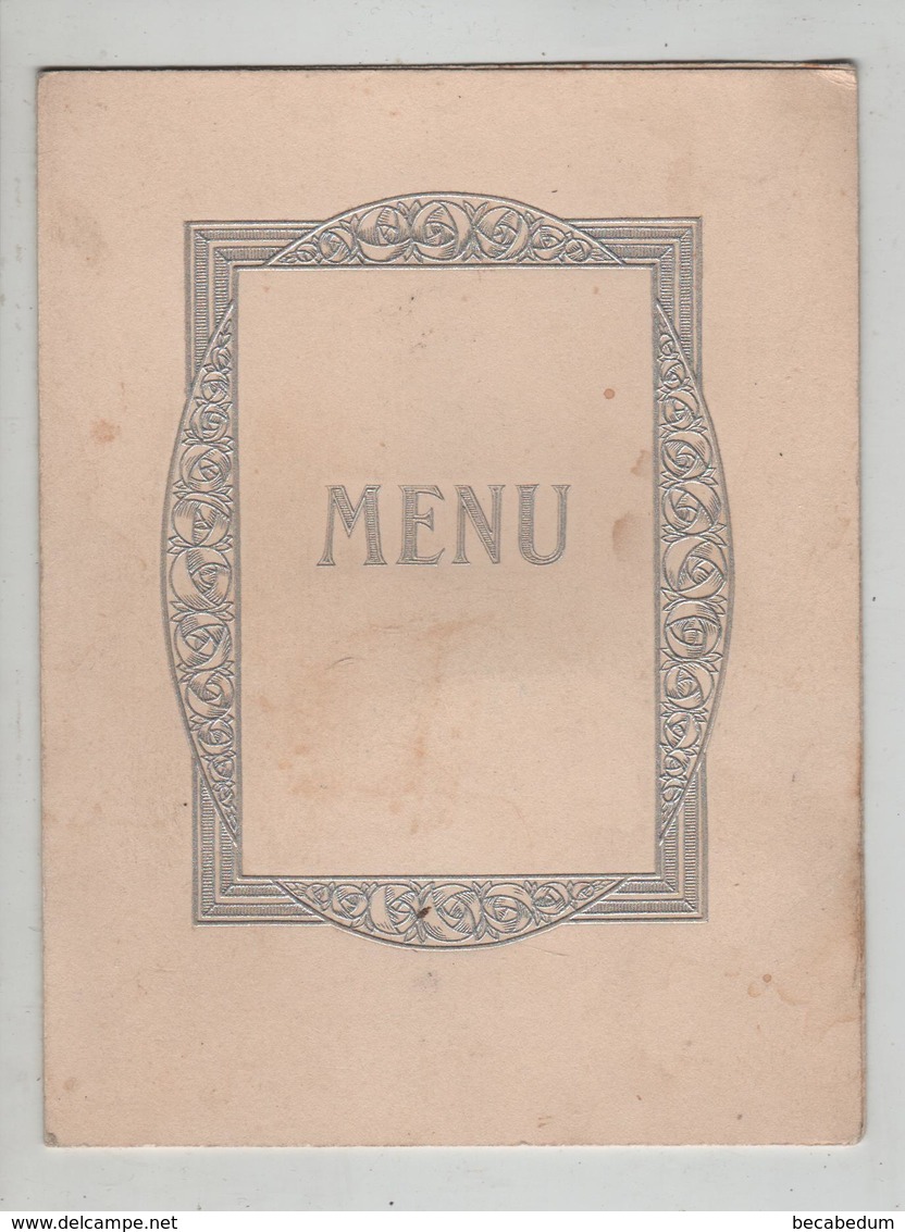 Menu Montrevel Hôtel Chambard 1937 Mariage Gaud Pauwels - Menú