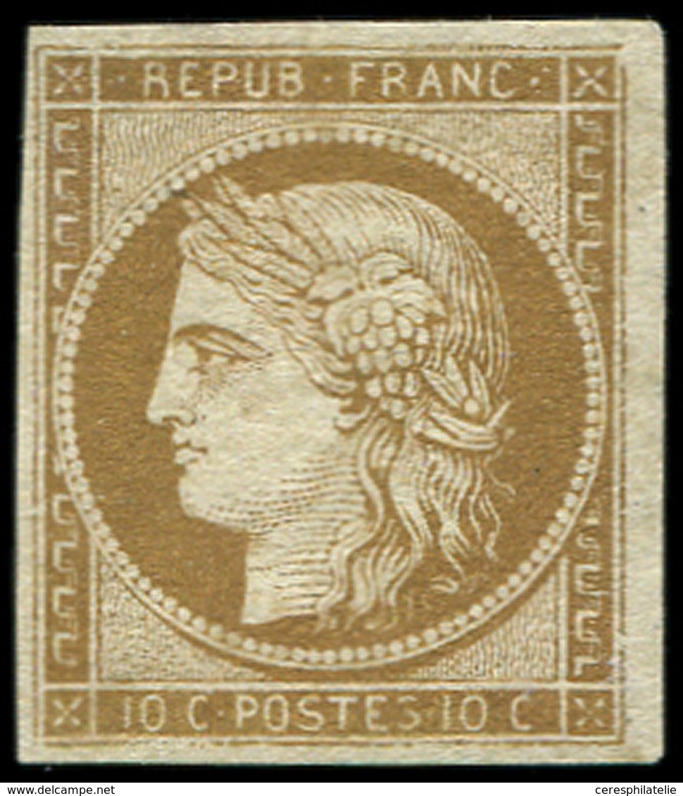 (*) EMISSION DE 1849 - 1    10c. Bistre-jaune, TB - 1849-1850 Cérès