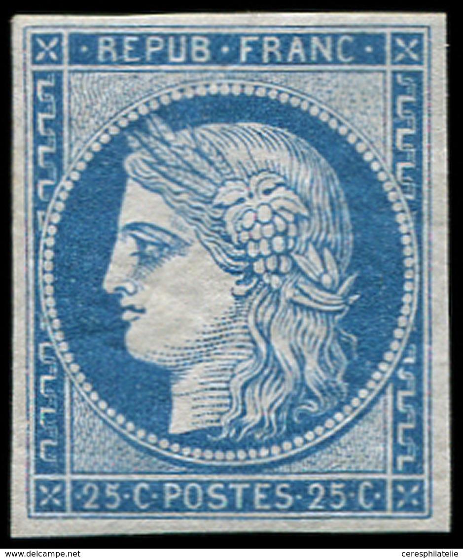 * EMISSION DE 1849 - R4d  25c. Bleu, REIMPRESSION, TB - 1849-1850 Ceres