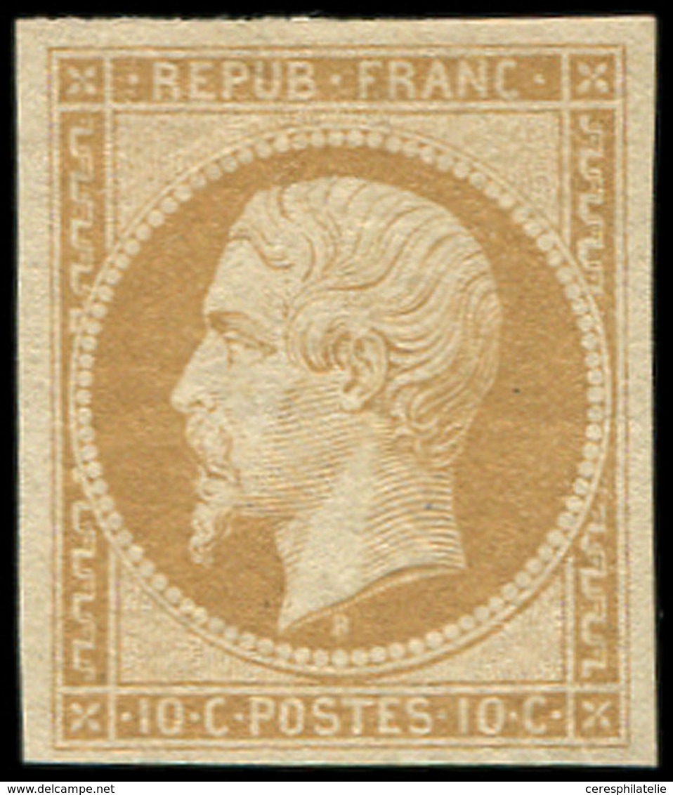 ** PRESIDENCE - R9e  10c. Bistre-jaune, REIMPRESSION, Frais Et TB - 1852 Louis-Napoléon