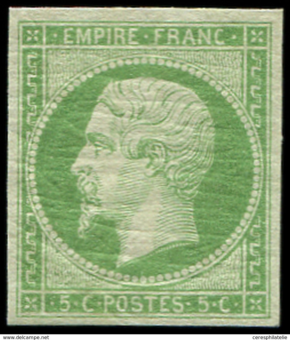 ** EMPIRE NON DENTELE - 12a   5c. Vert-jaune, Fraîcheur Postale, TTB. Br - 1853-1860 Napoléon III