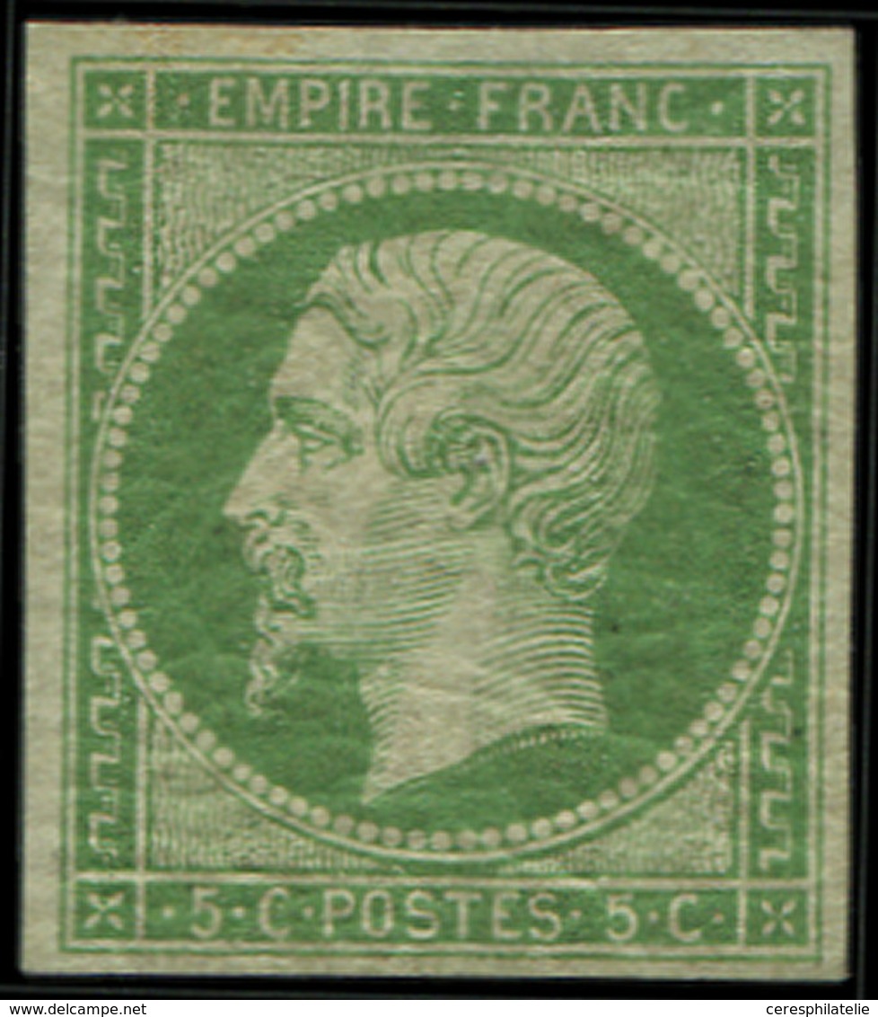 * EMPIRE NON DENTELE - 12    5c. Vert, Ch. Un Peu Forte, TB. Br - 1853-1860 Napoléon III.