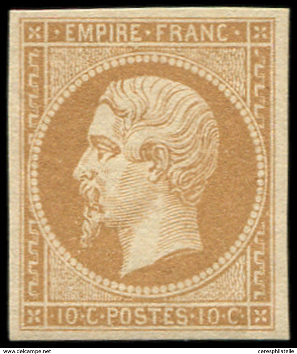 ** EMPIRE NON DENTELE - 13B  10c. Brun Clair, T II, TB - 1853-1860 Napoléon III