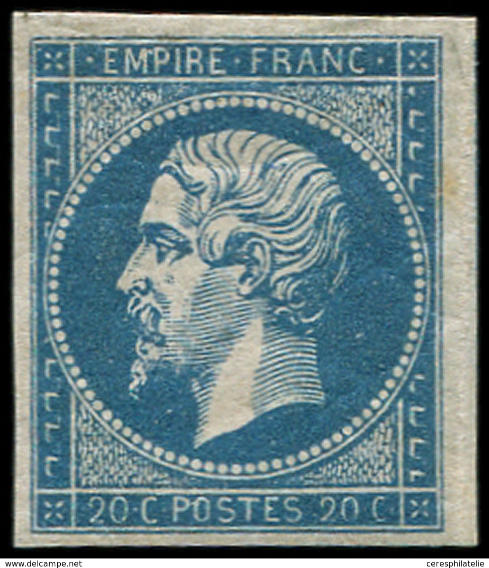 ** EMPIRE NON DENTELE - 14A  20c. Bleu, T I, TB - 1853-1860 Napoléon III.