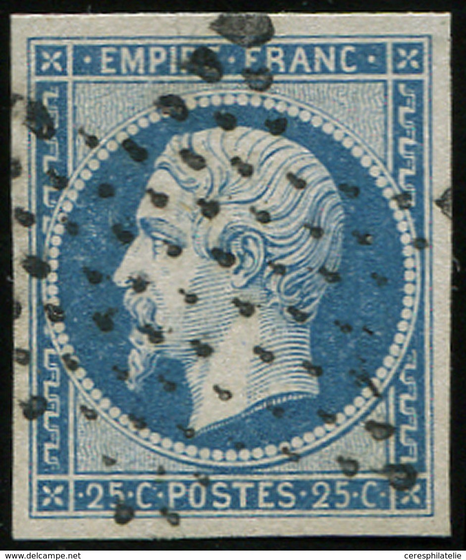 EMPIRE NON DENTELE - 15   25c. Bleu, Obl. ETOILE, TB - 1853-1860 Napoléon III.