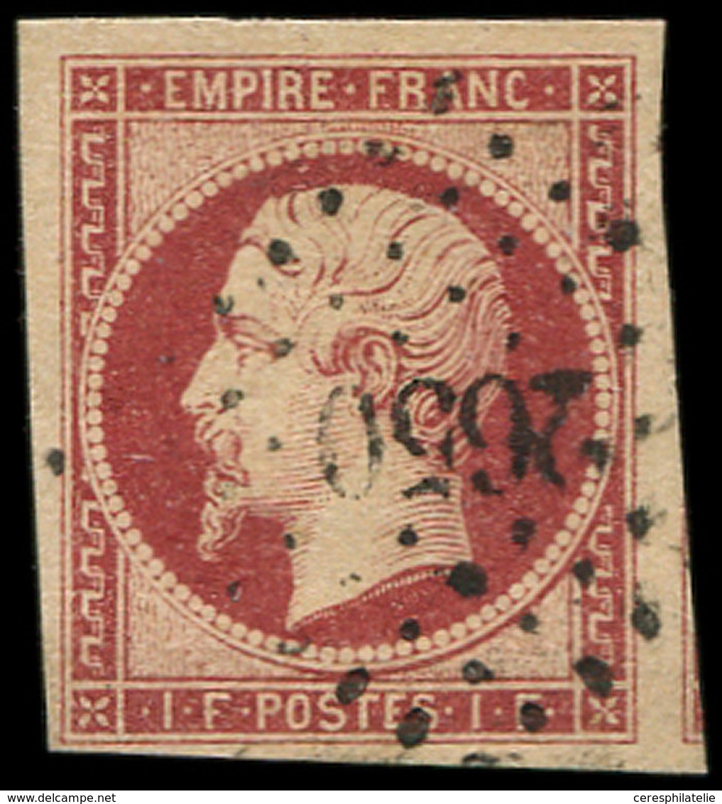 EMPIRE NON DENTELE - 18    1f. Carmin, Oblitéré PC 2650, TB/TTB - 1853-1860 Napoléon III