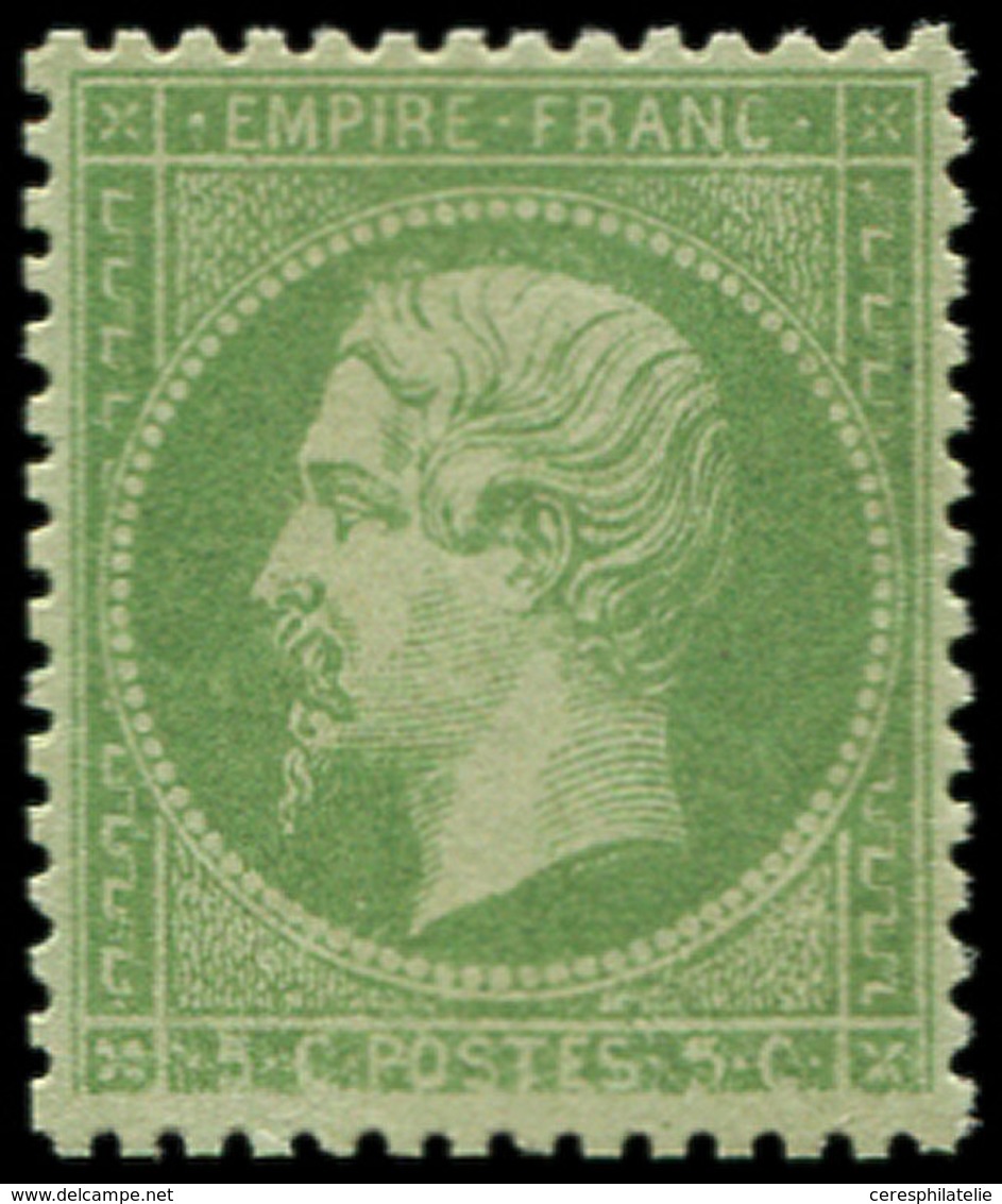 ** EMPIRE DENTELE - 20    5c. Vert, Bon Centrage, TTB - 1862 Napoléon III.