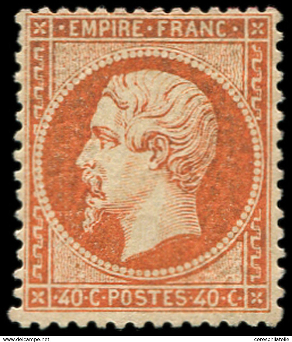 * EMPIRE DENTELE - 23   40c. Orange, Couleur Très Légèrement Oxydée, TB. C - 1862 Napoléon III.