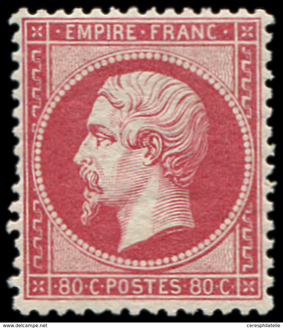 * EMPIRE DENTELE - 24   80c. Rose, Grande Fraîcheur, Inf. Ch. Et Très Bon Centrage, TTB - 1862 Napoléon III.