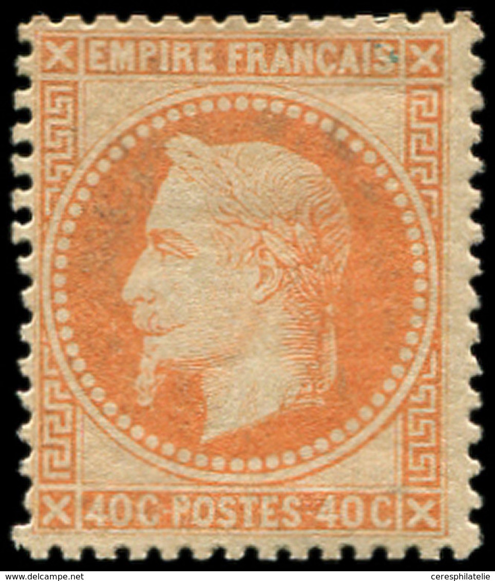 * EMPIRE LAURE - 31   40c. Orange, TB, Ch. Un Peu Forte, Br - 1863-1870 Napoléon III Lauré