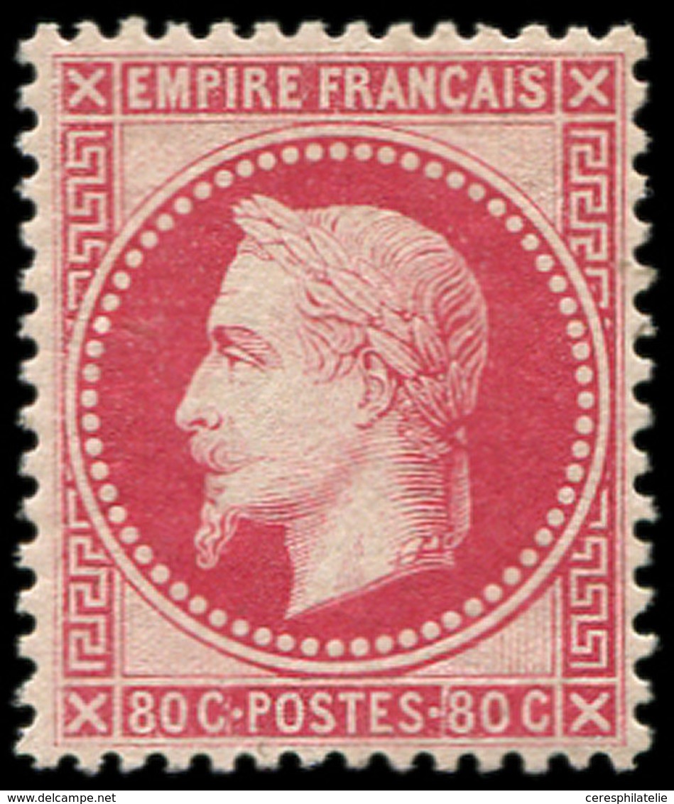 * EMPIRE LAURE - 32a  80c. Rose Carminé, Ch. Lég., Frais Et TTB - 1863-1870 Napoléon III. Laure