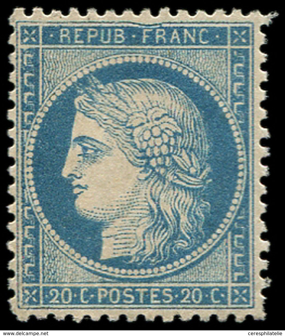 * SIEGE DE PARIS - 37   20c. Bleu, Variété Filet Supérieur Affaissé, TB. C - 1870 Siège De Paris
