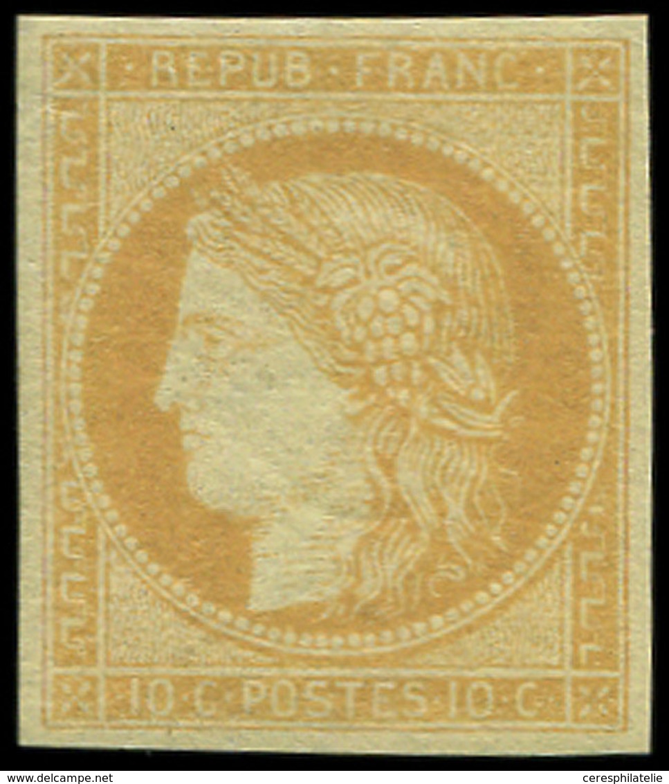 * SIEGE DE PARIS - R36c 10c. Bistre-jaune, REIMPRESSION Granet, TB. C - 1870 Siège De Paris