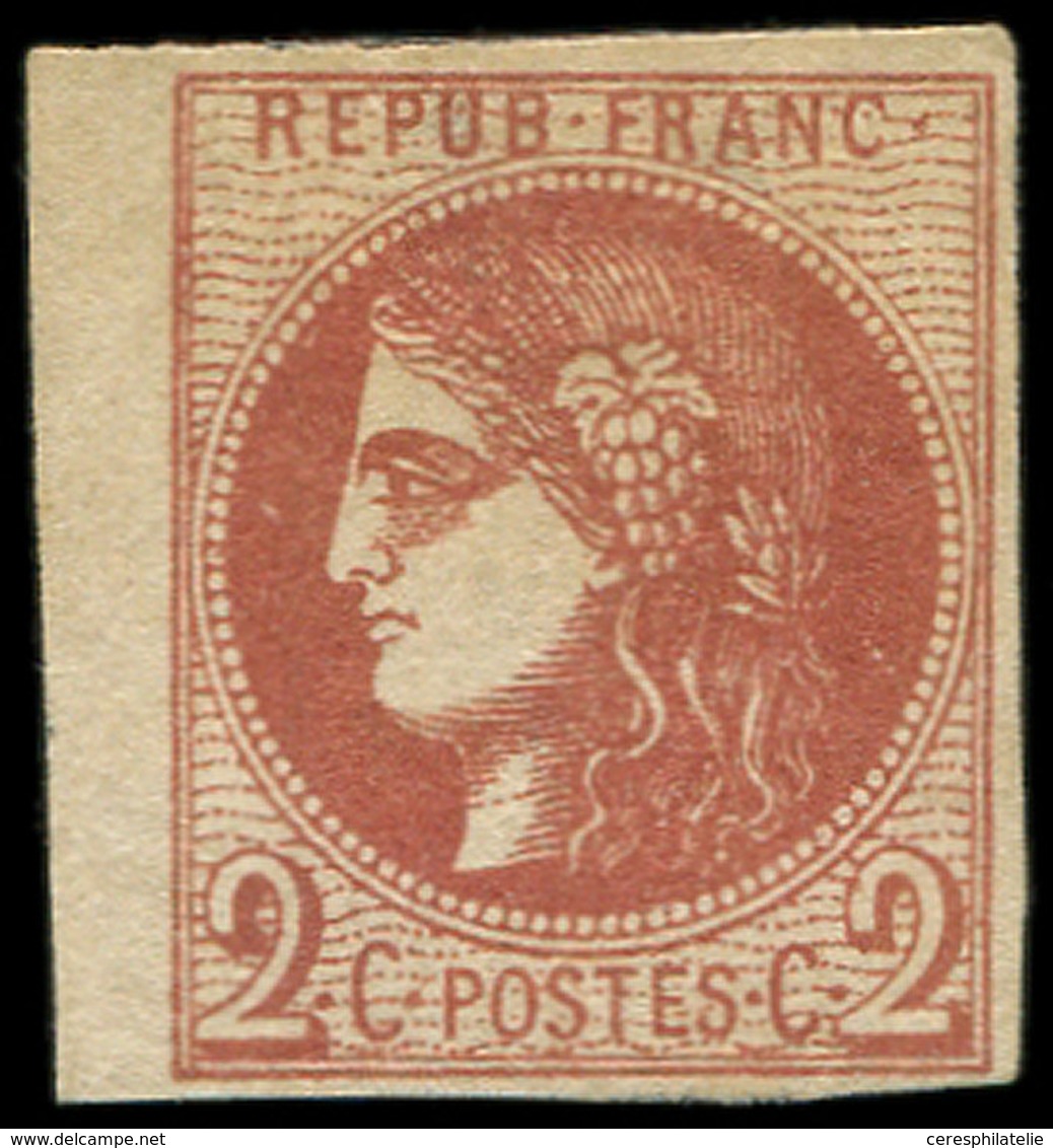 * EMISSION DE BORDEAUX - 40Ba  2c. ROUGE-BRIQUE, Petit Bdf, TB. C - 1870 Ausgabe Bordeaux