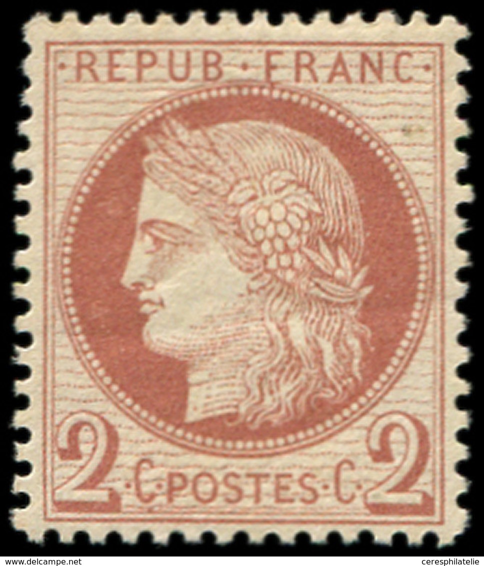 * CERES DENTELE - 51    2c. Rouge-brun, Centrage Parfait, TTB - 1871-1875 Cérès