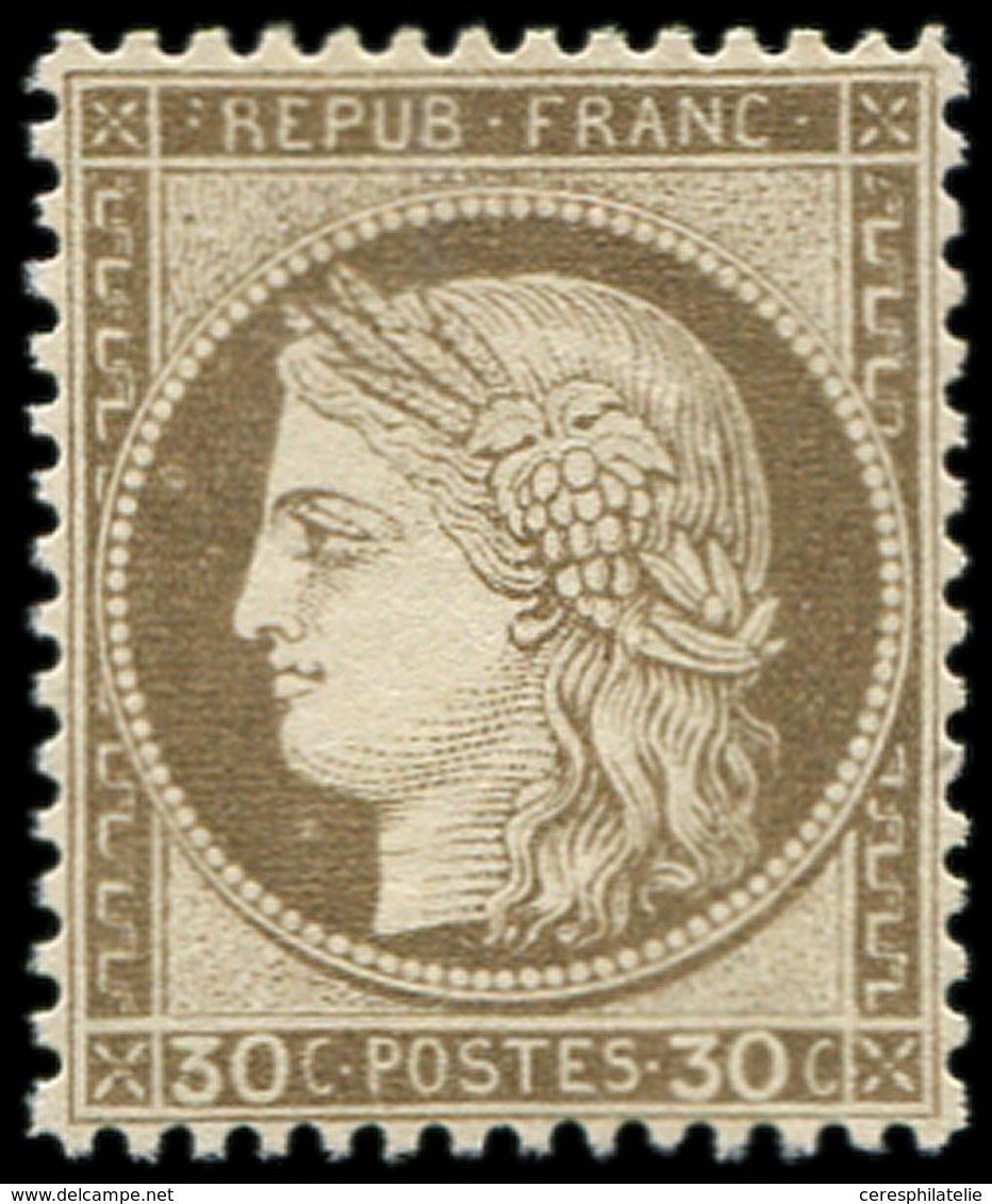 * CERES DENTELE - 56   30c. Brun, Bon Centrage, Infime Ch., Frais Et TTB/Superbe - 1871-1875 Cérès