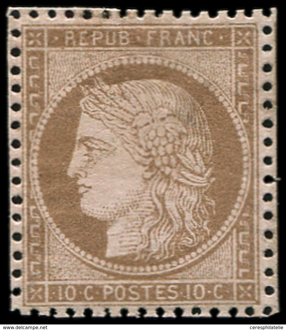 * CERES DENTELE - 58   10c. Brun Sur Rose, Voisins Tout Autour, TTB - 1871-1875 Cérès