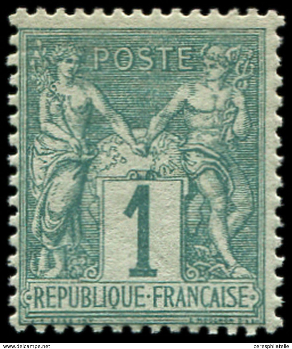 ** TYPE SAGE - 61    1c. Vert, Frais Et TB - 1876-1878 Sage (Type I)