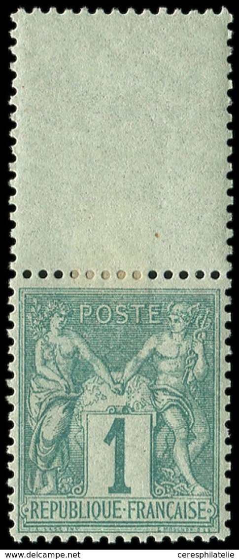 * TYPE SAGE - 61    1c. Vert, Bdf, Bon Centrage, TTB - 1876-1878 Sage (Type I)