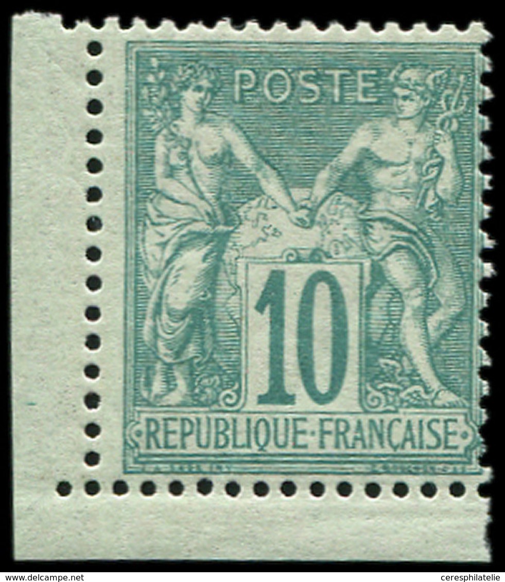 ** TYPE SAGE - 65   10c. Vert, Petit Cdf, TTB - 1876-1878 Sage (Type I)