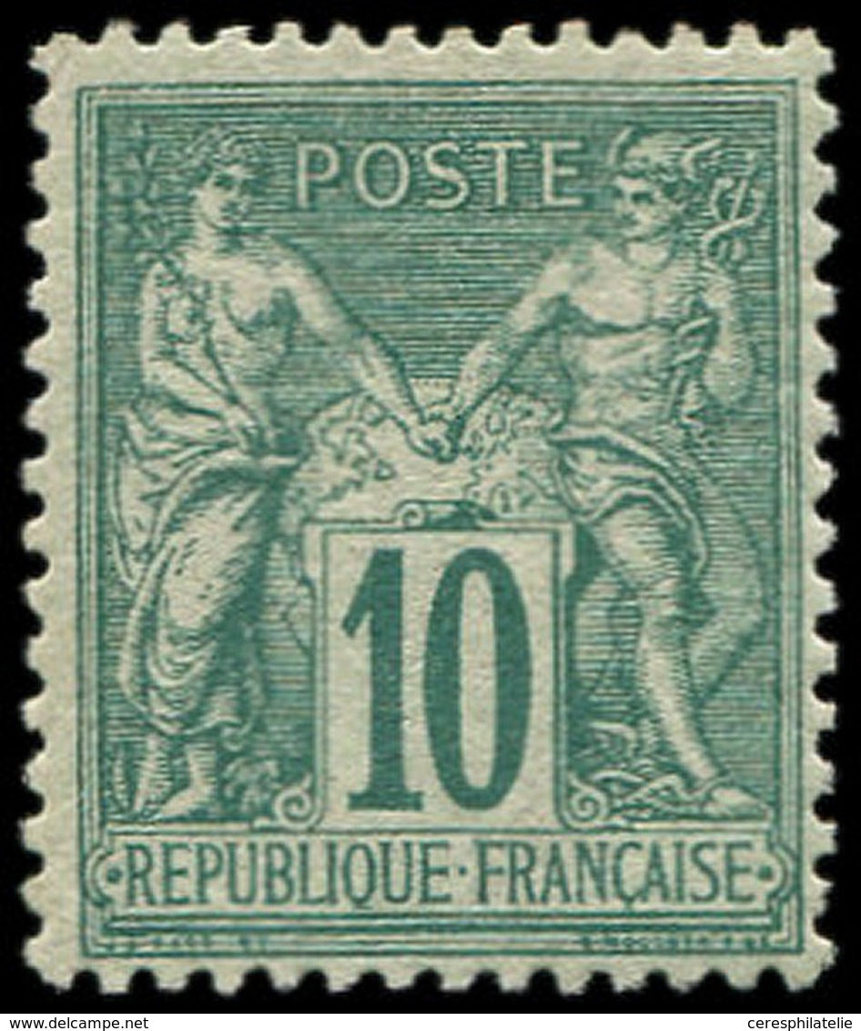 ** TYPE SAGE - 76   10c. Vert, Très Frais, TTB. J - 1876-1878 Sage (Type I)