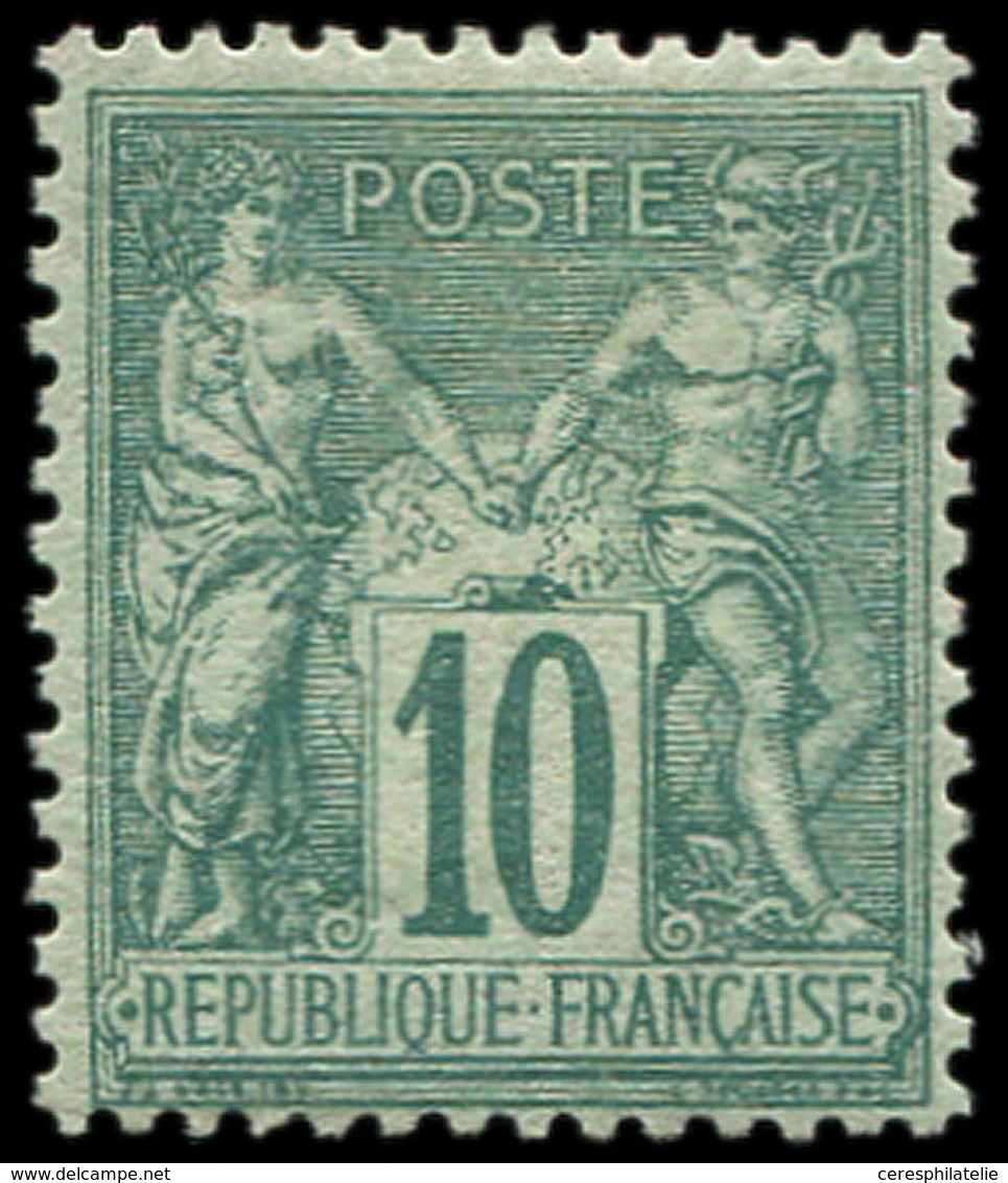 * TYPE SAGE - 76   10c. Vert, Fraîcheur Postale, TTB. C - 1876-1878 Sage (Type I)