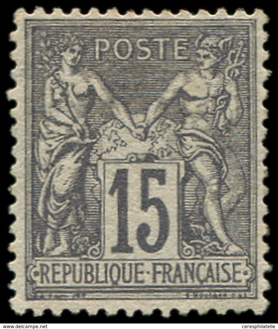 * TYPE SAGE - 77   15c. Gris, Nuance Foncée, TB. J - 1876-1878 Sage (Type I)