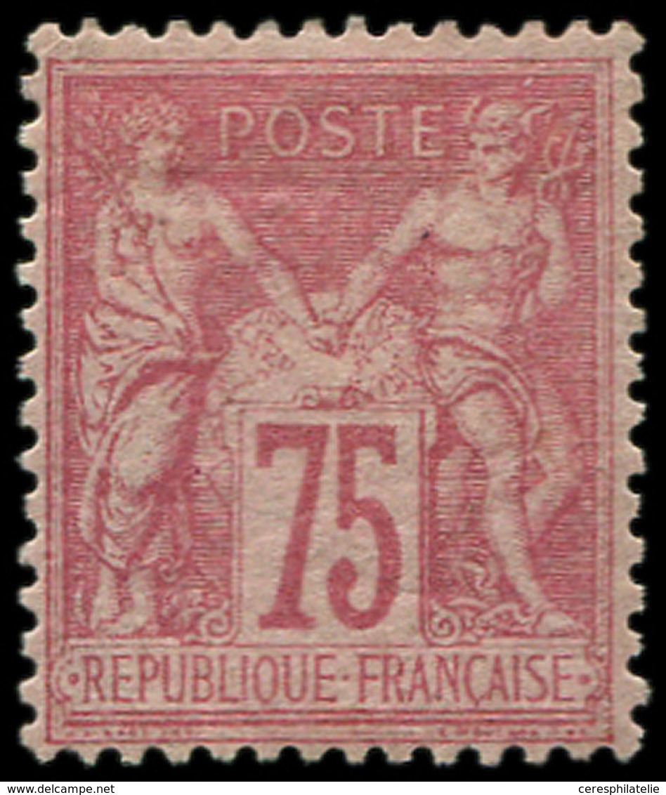 * TYPE SAGE - 81   75c. Rose, T II, Bon Centrage, TB - 1876-1878 Sage (Type I)