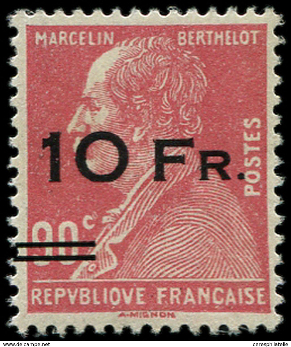 ** POSTE AERIENNE - 3   10Fr. Sur 90c. Rouge, Berthelot, "ILE De FRANCE", TB. Br - 1927-1959 Ungebraucht