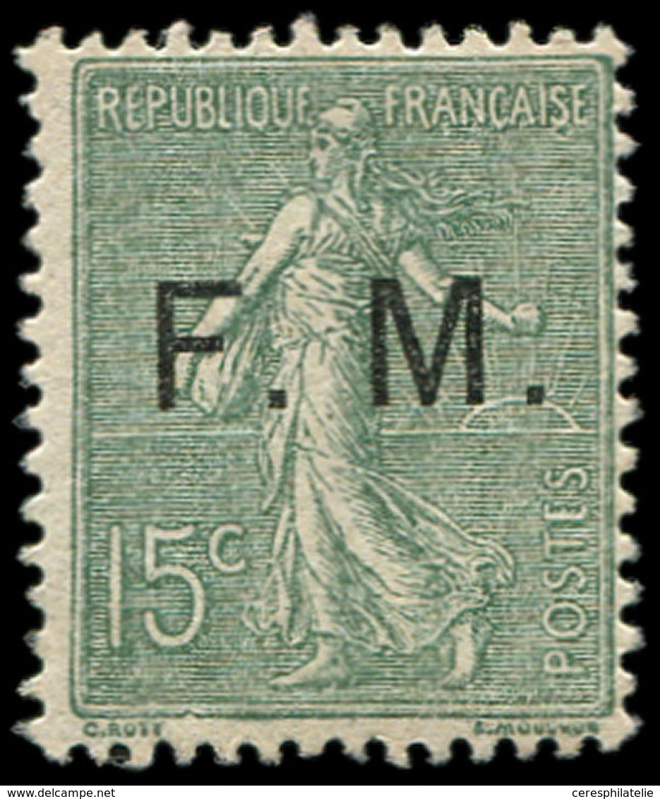 ** FRANCHISE MILITAIRE - 3    15c. Vert-olive, TB - Timbres De Franchise Militaire