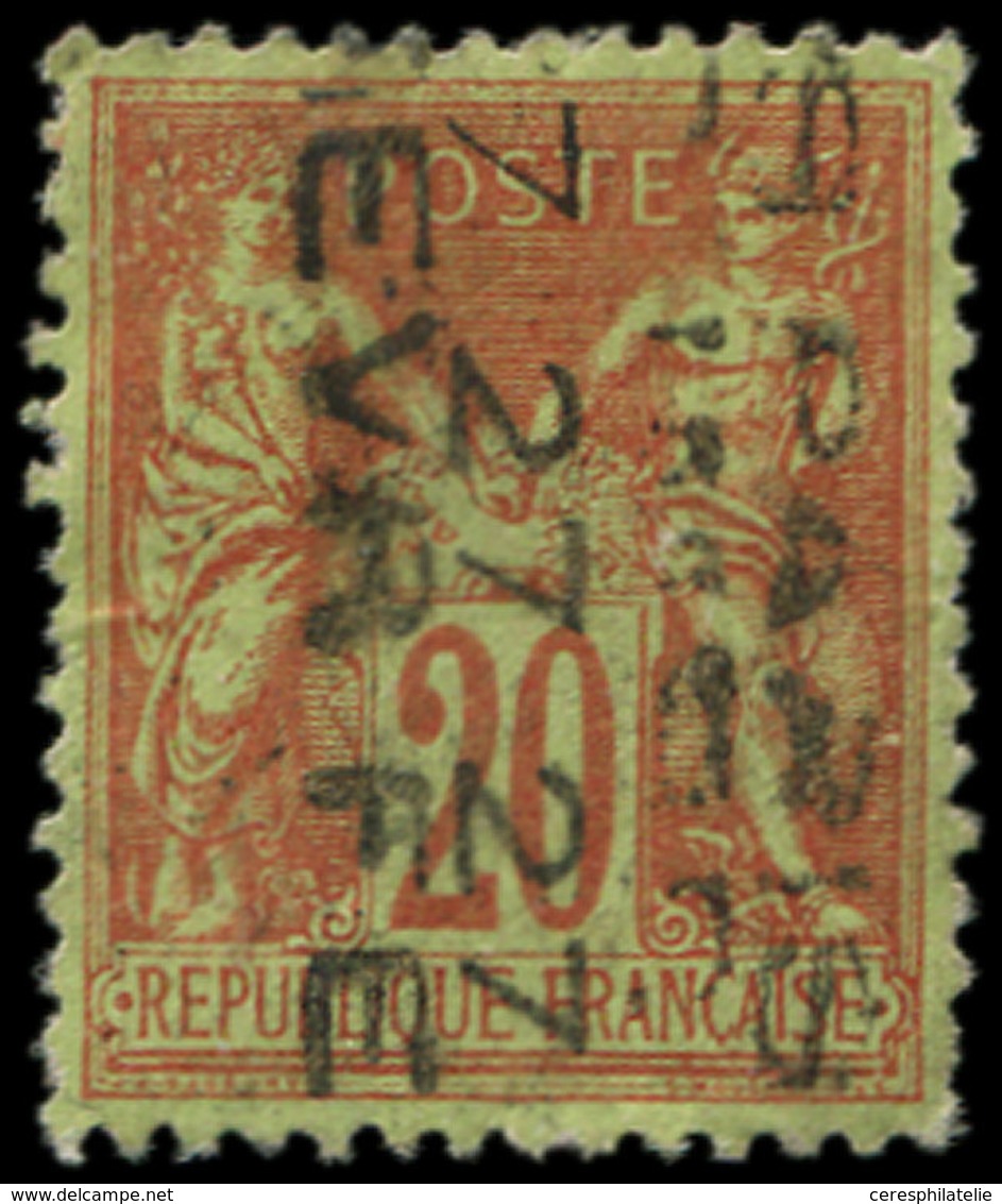 (*) PREOBLITERES - 6   Sage, 20c. Brique Sur Vert, 27 FEVR., TTB - 1893-1947