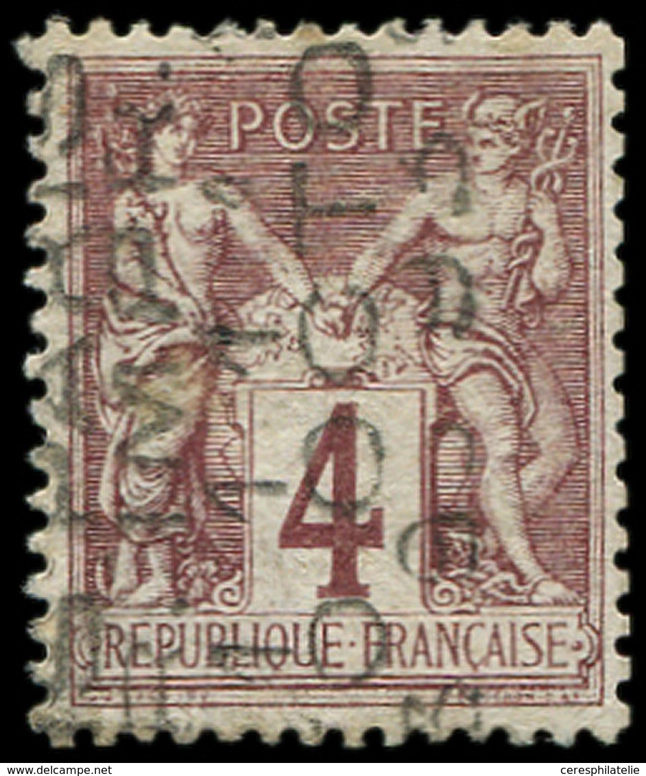 (*) PREOBLITERES - 14   Sage, 4c. Lilas-brun, 11 OCT, TB. C - 1893-1947