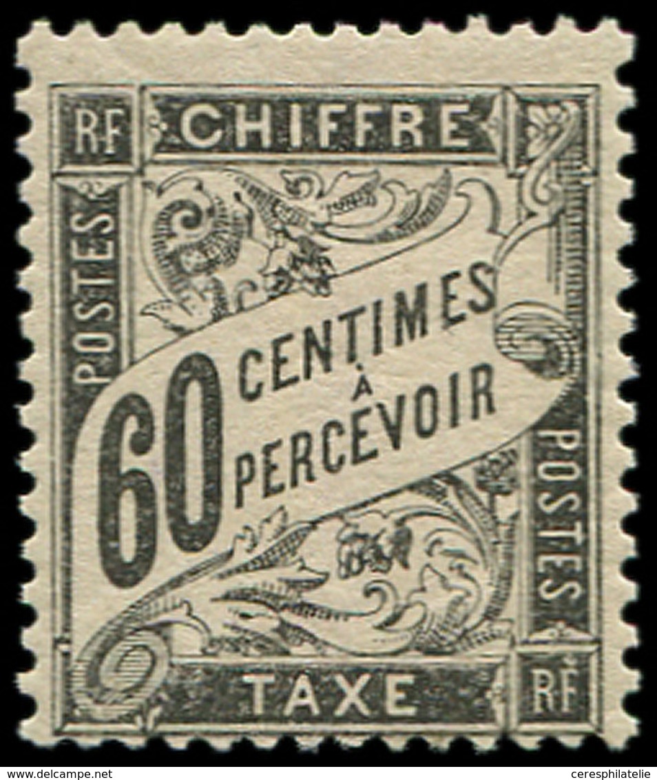 * TAXE - 21  60c. Noir, Centrage Courant, TB. J - 1859-1959 Lettres & Documents