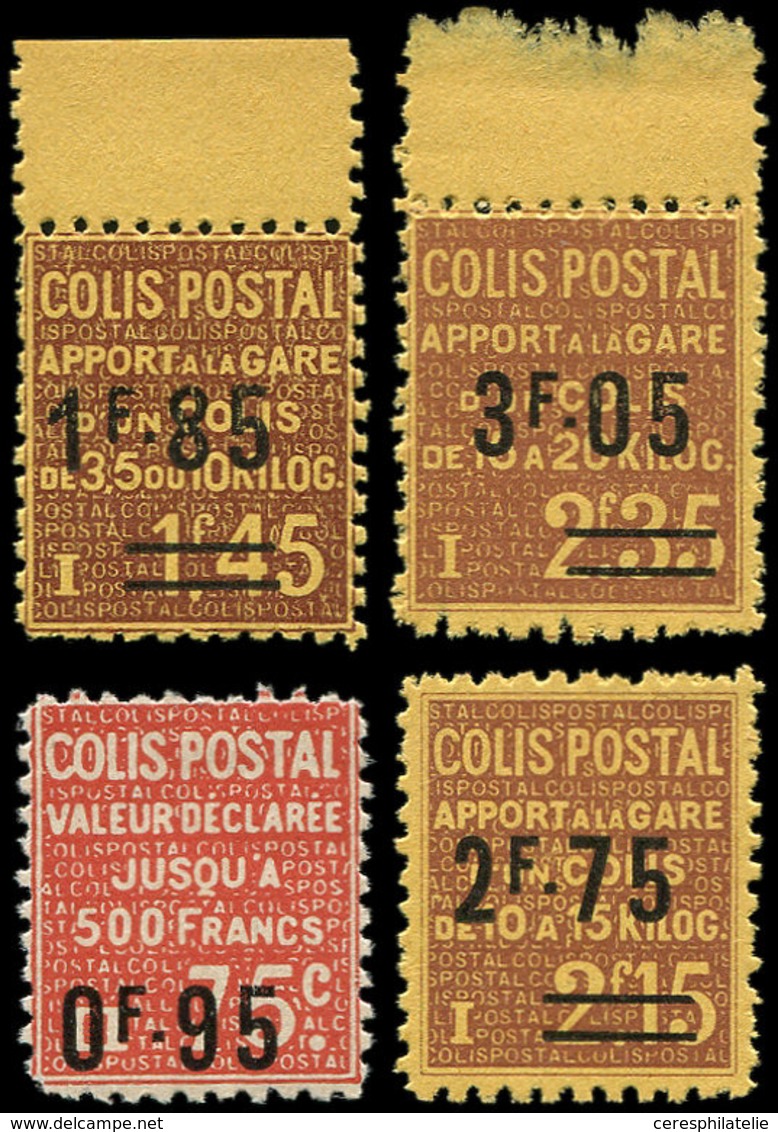 ** COLIS POSTAUX - 119/21 Et 122 Apport En Gare Et Valeur Déclarée, Surch. De 1937, TB - Neufs