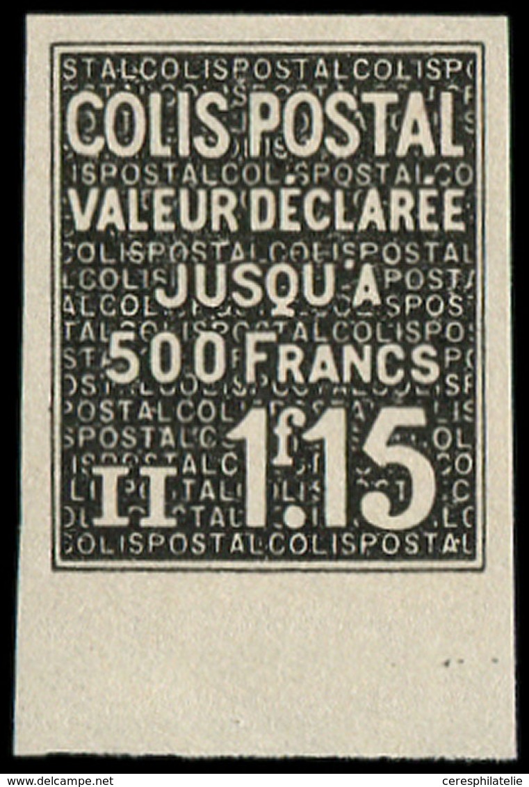 ** COLIS POSTAUX - 151  1f15 Noir, NON DENTELE Bdf, TB, Cote Et N° Maury - Neufs