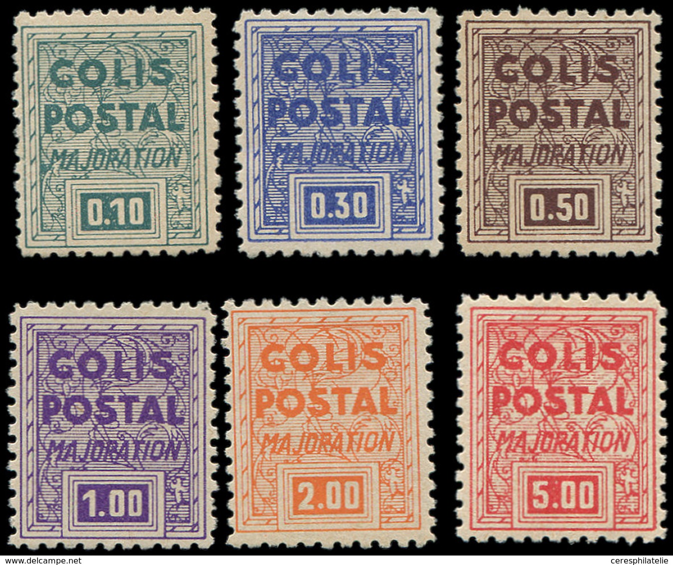 ** COLIS POSTAUX - 165A/F Série NON EMISE De 1941, TB, N° Maury - Neufs