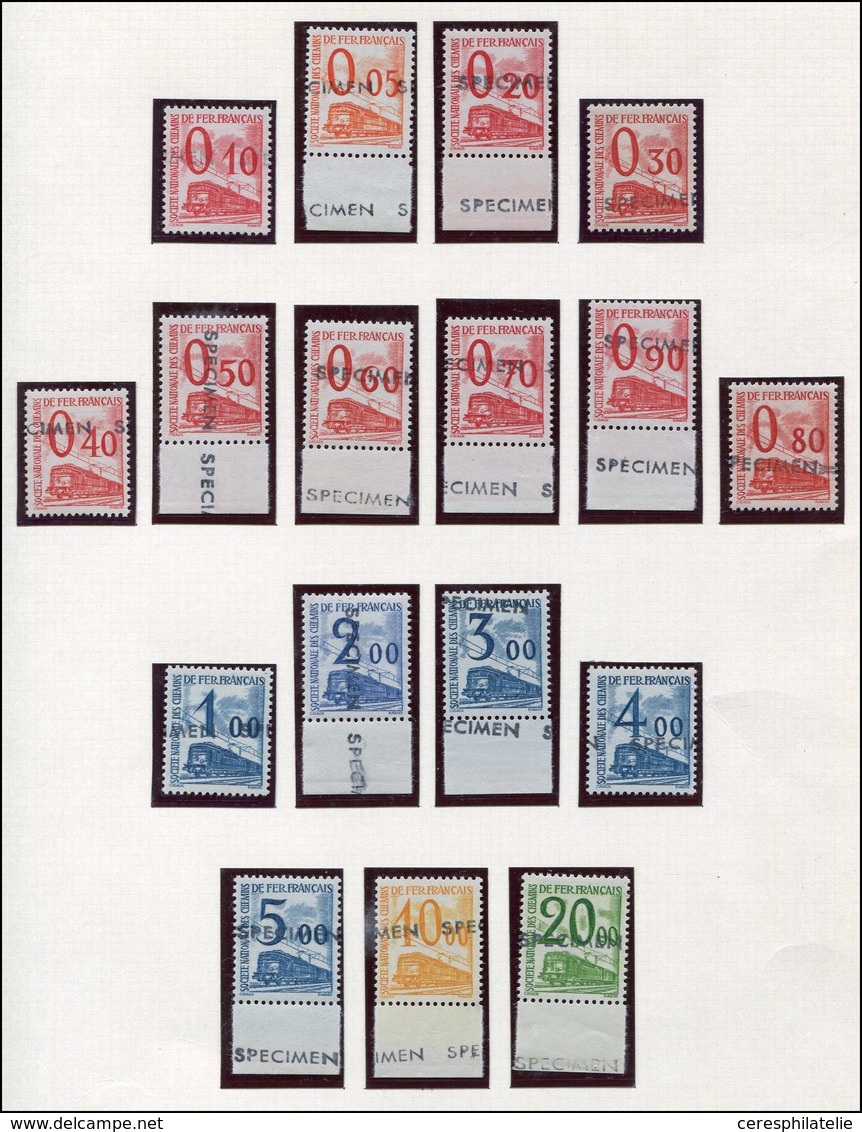 ** COLIS POSTAUX - Timbres Pour Tous Colis 31/47 : La Série Surch. SPECIMEN, Bdf, TB, Cote Maury - Neufs