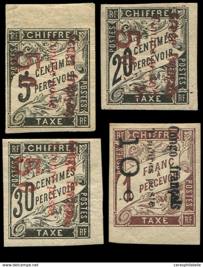 * CONGO 8/.11 : Taxe Duval, La Série Surch. De 1892, TB. Br - Autres & Non Classés