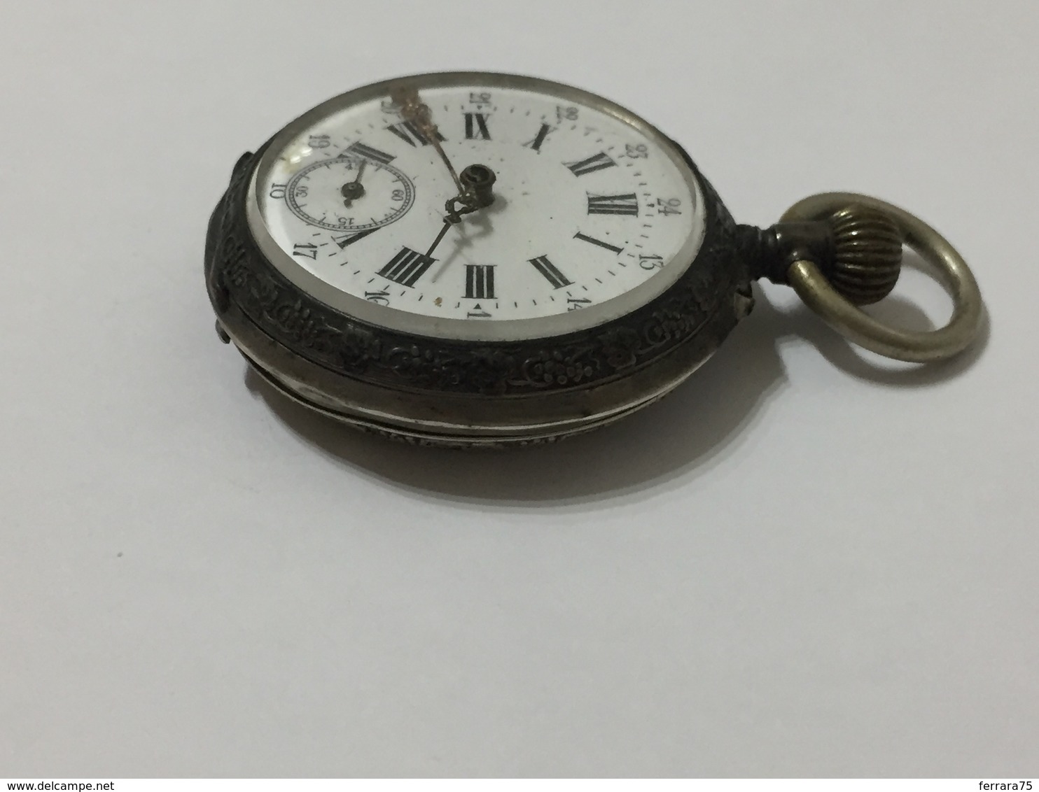 OROLOGIO DA TASCA POCKET WATCH CYLINDRE 10 RUBIS A CARICA MANUALE AG.800 - Montres Anciennes