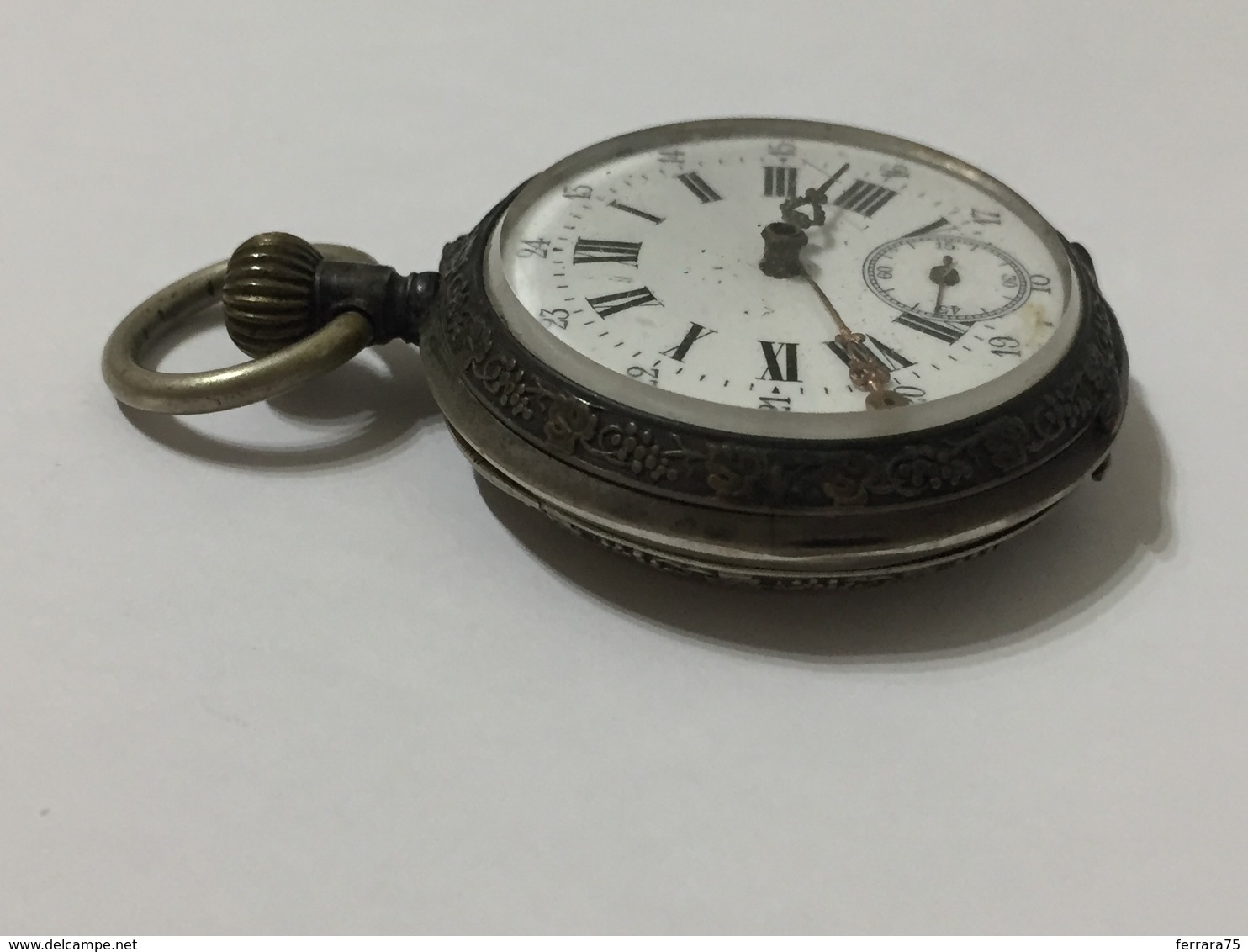 OROLOGIO DA TASCA POCKET WATCH CYLINDRE 10 RUBIS A CARICA MANUALE AG.800 - Orologi Antichi