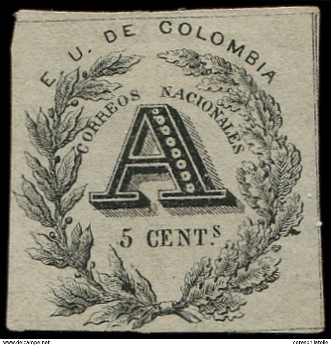 (*) COLOMBIE Timbres Pour Lettres Chargées 2 : 5c. Noir, TB - Kolumbien