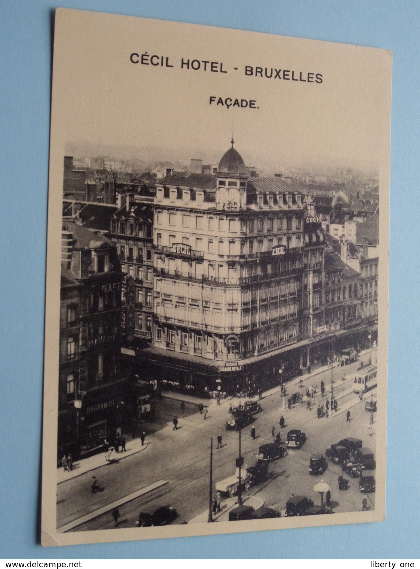 Cécil Hotel ( Façade / CECIL ) Boulevard Botanique 12 / 13 BRUXELLES-NORD ( Thill ) Anno 19?? ( Voir Photo Svp ) ! - Cafés, Hôtels, Restaurants