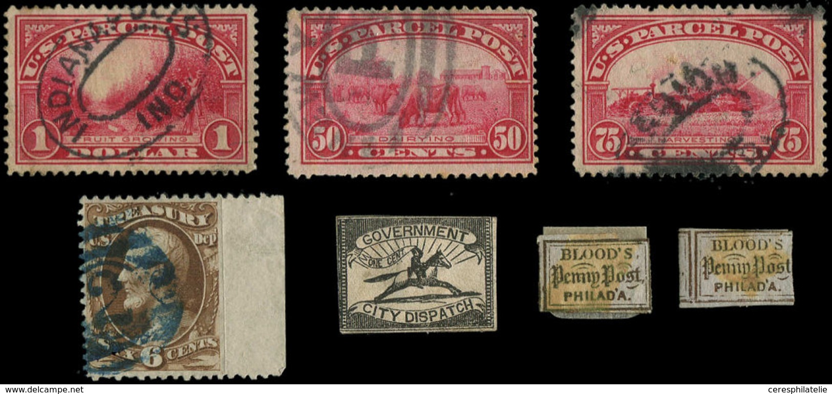 Etats-Unis, Lot De 7 Classiques, Neufs Et Obl., Dont 3 Carriers, B/TB - Sammlungen (im Alben)