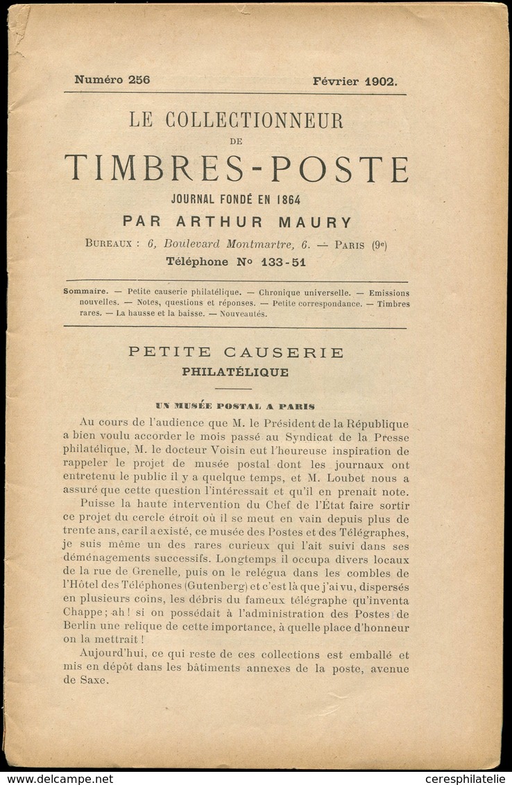 A. Maury, Le Collectionneur De Timbres Poste (21 N°), Année 1902 (sf. Janvier Et Décembre), 1904 (sf. Décembre), TB - Sonstige & Ohne Zuordnung