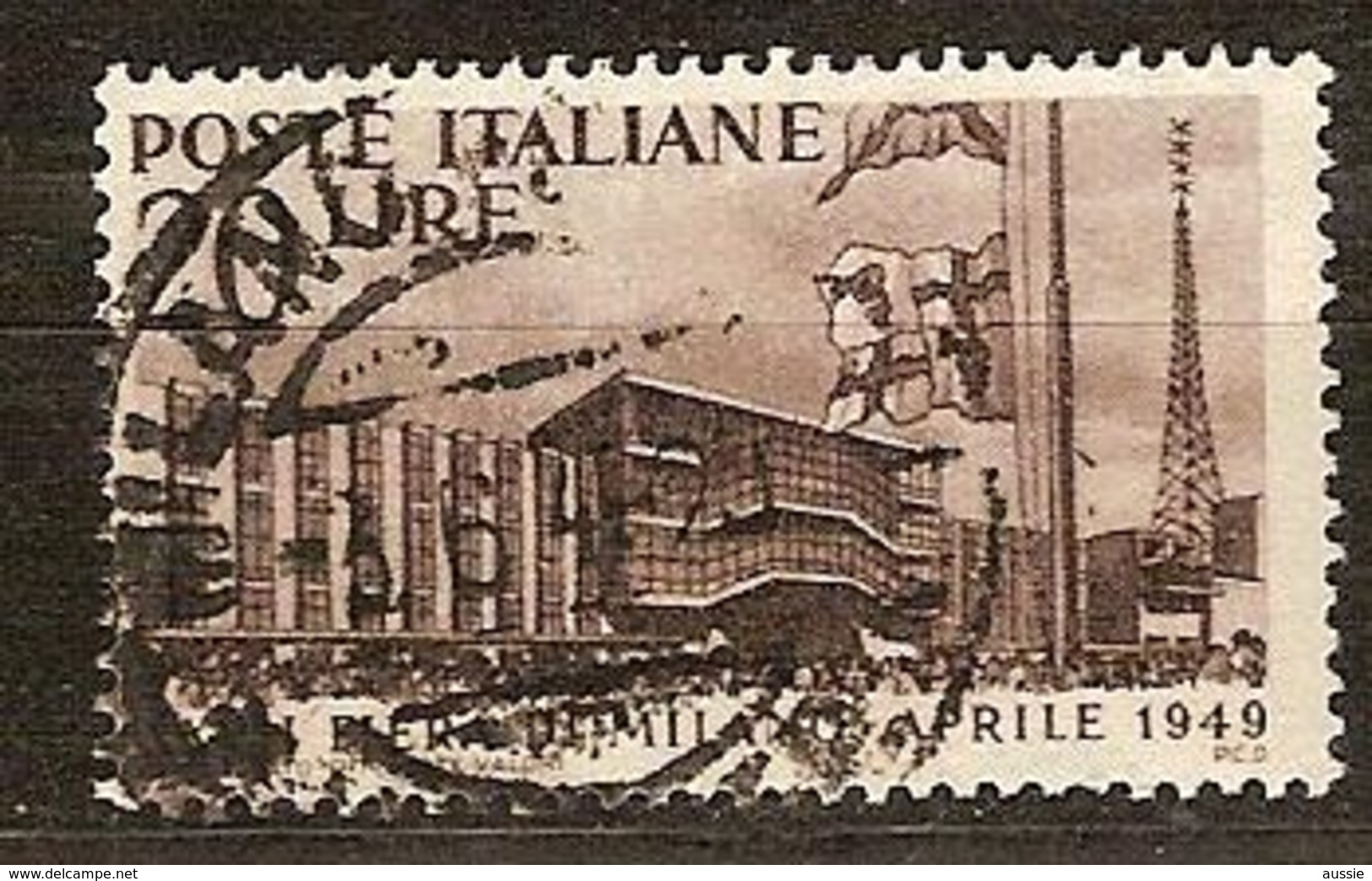 Italie Italia 1949 Yvertn° 536 (o) Oblitéré Cote 5 Euro 27e Foire De Milan - 1946-60: Oblitérés