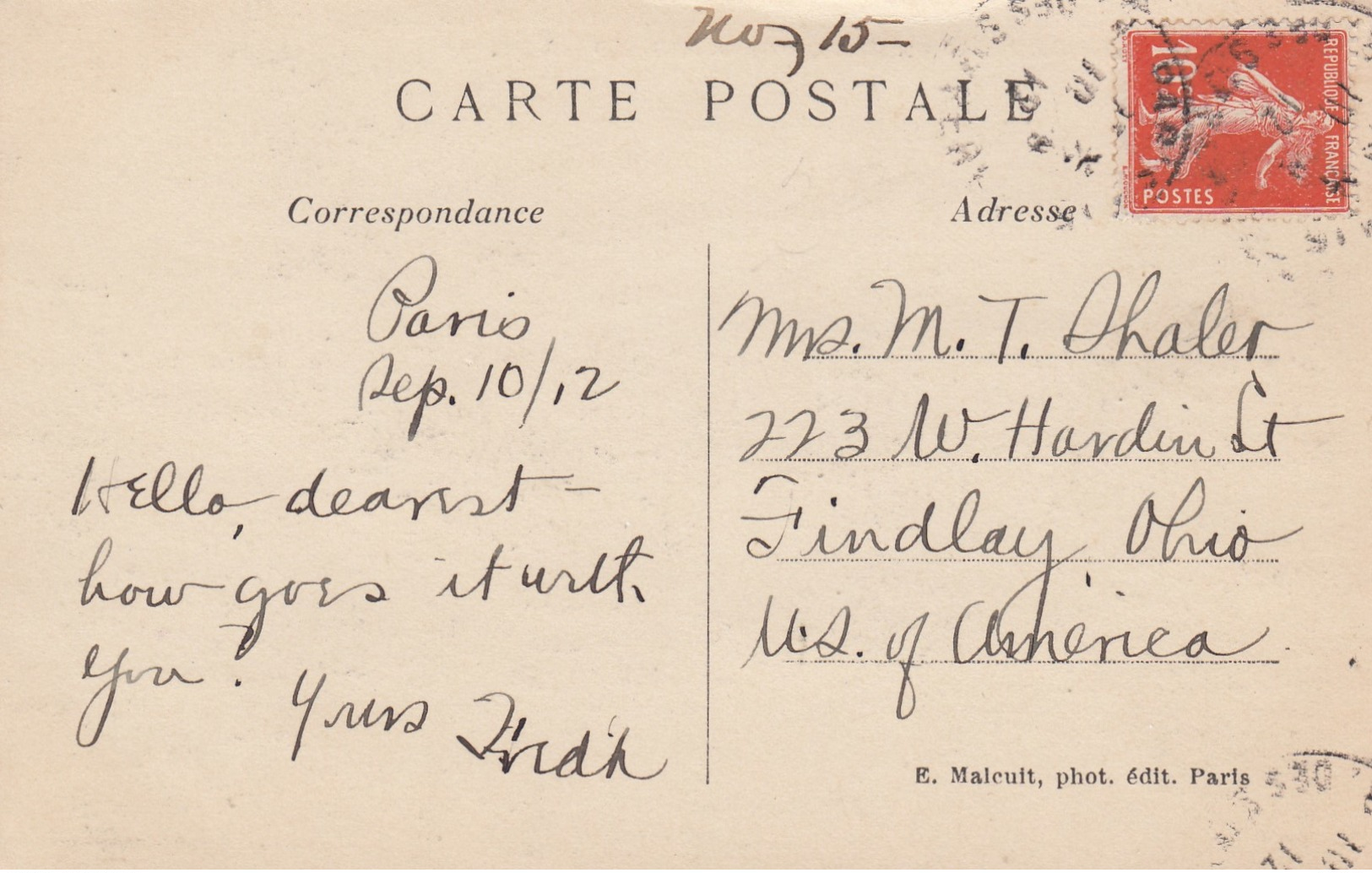 SAINT CLOUD , France , 1912 ; Dirigeable Evoluant Au-dessus De ST CLOUD - Saint Cloud