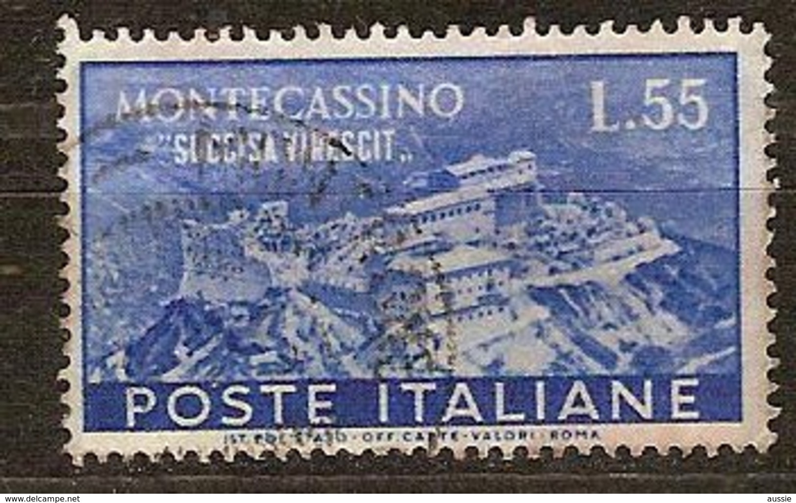 Italie Italia 1951 Yvertn° 603 (o) Oblitéré Cote 47,50 Euro Montecassino - 1946-60: Oblitérés