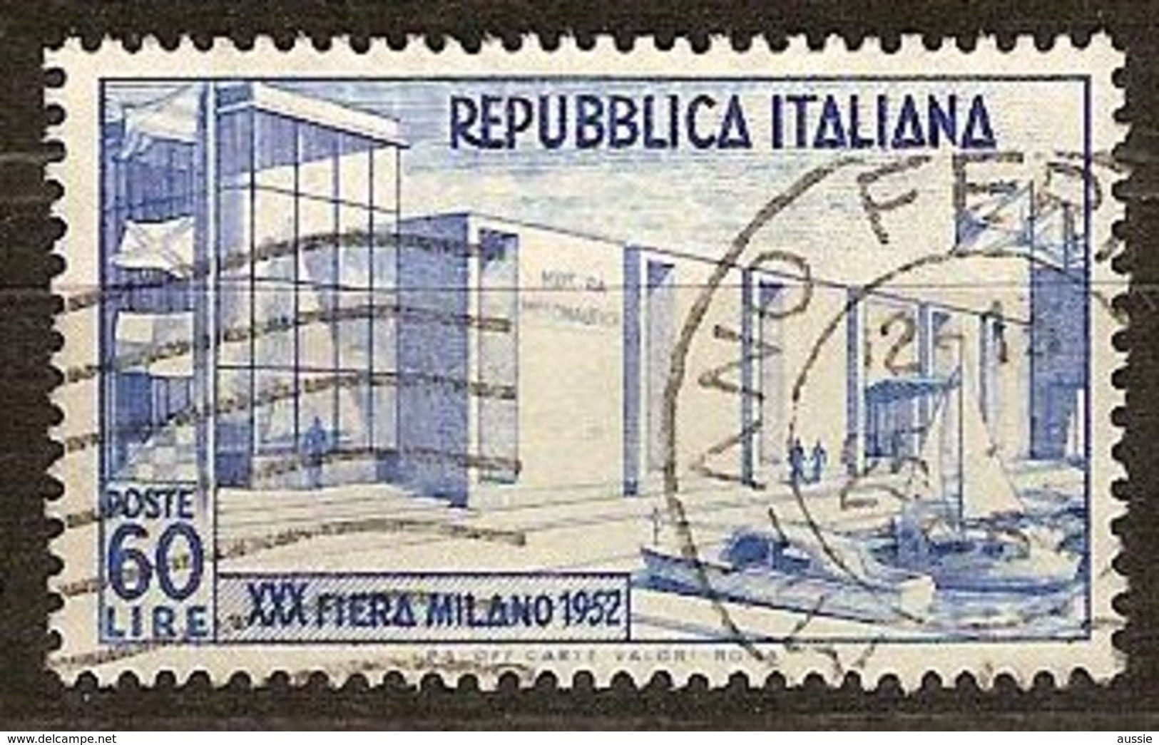 Italie Italia 1952 Yvertn° 623 (o) Oblitéré Cote 25 Euro 30e Foire De Milan - 1946-60: Oblitérés