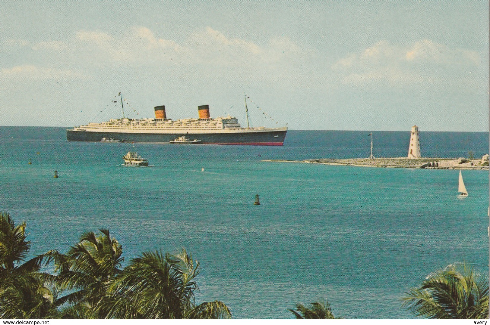 Nassau, Bahamas Entrance To Nassau's Harbour  H. M. S. Queen Elizabeth - Bahamas